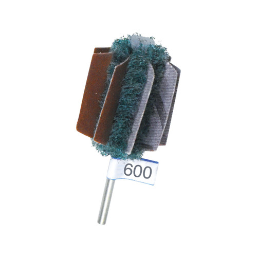 Mini Mounted Abrasive Buffs  - 600 Grit  (Pkg. of 3)