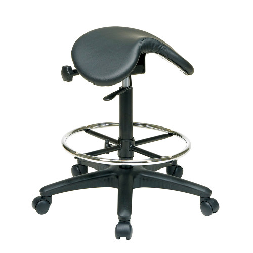 Deluxe Extra-Large Adjustable Saddle Stool