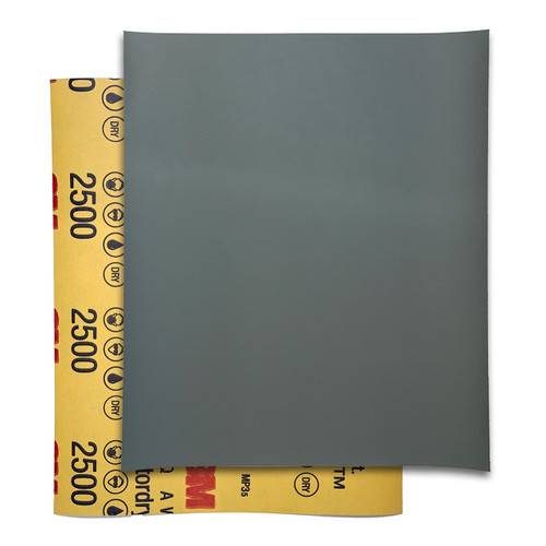 3M™ Wetordry™ Silicon Carbide Sandpaper - 2500 Grit  (Pkg. of 5)