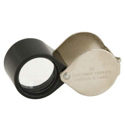 10x Jewelers Loupe Professional Quality Hastings Triplet with 20.5mm lens  and genuine leather case