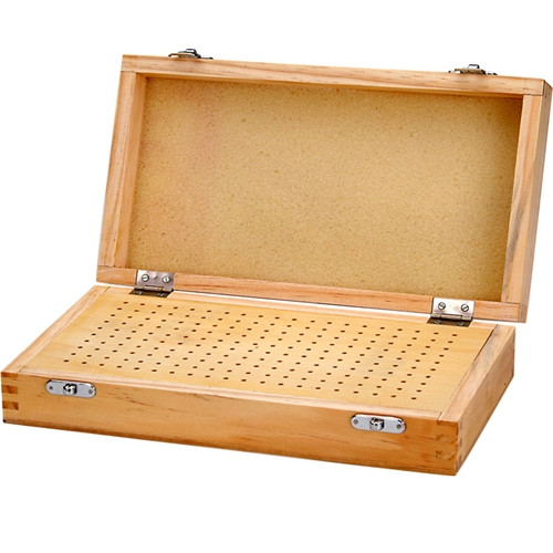 Wooden Bur Box with 20 Holes 3/32 or 1/8 Shank Jewelry Making Drill Bur  Brush Mini Buff Bench Tool Storage Organizer