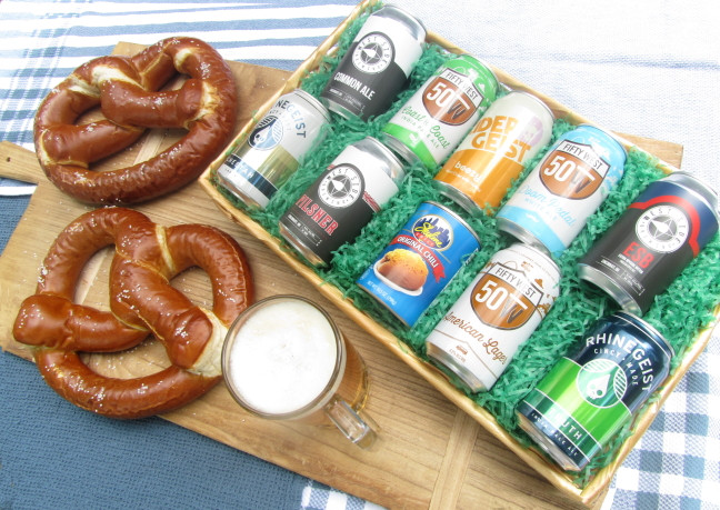 Happy Father's Day - 9 beers, chili and two giant Bavarian soft pretzels.