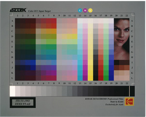 Aztek Q60 Color ICC Input Target / 4X5 Film