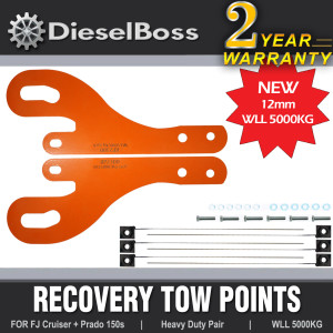 Recovery tow points for Toyota FJ Cruiser & Landcruiser Prado 150 Series Recovery tow points for Toyota FJ Cruiser & Landcruiser Prado 150 Series