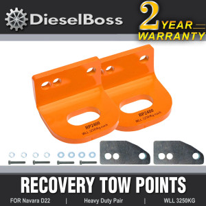 Recovery tow points for Nissan Navara D22 DX ST-R etc Recovery tow points for Nissan Navara D22 DX ST-R etc