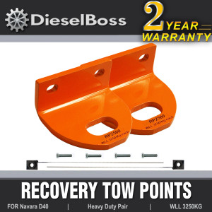 Recovery tow points for Nissan Navara D40