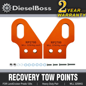 Recovery tow points for Landcruiser Prado 120 Series