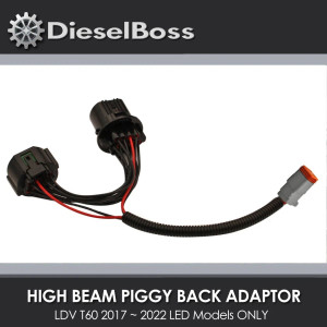 High Beam Piggy Back Adapter For LDV T60 2017 ~ 2022 High Beam Piggy Back Adapter For LDV T60 2017 ~ 2022