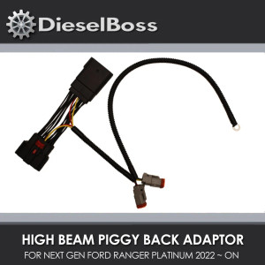 High Beam Piggy Back Adapter For NEXT GEN FORD Ranger PLATINUM 2022 ~ Onwards