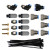5-Port universal Diff Breather Kit with black hose