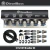 6-Port universal Diff Breather Kit with black hose