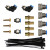 4-Port Diff Breather Kit with black hose for Mitsubishi Pajero Sport Triton
