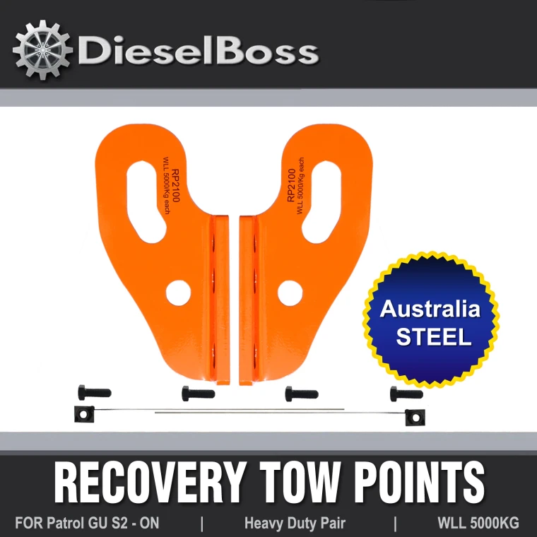 Recovery tow points for Nissan Patrol GU series 2-onwards