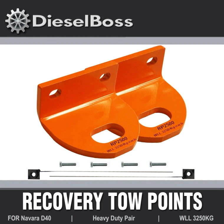Recovery tow points for Nissan Navara D40