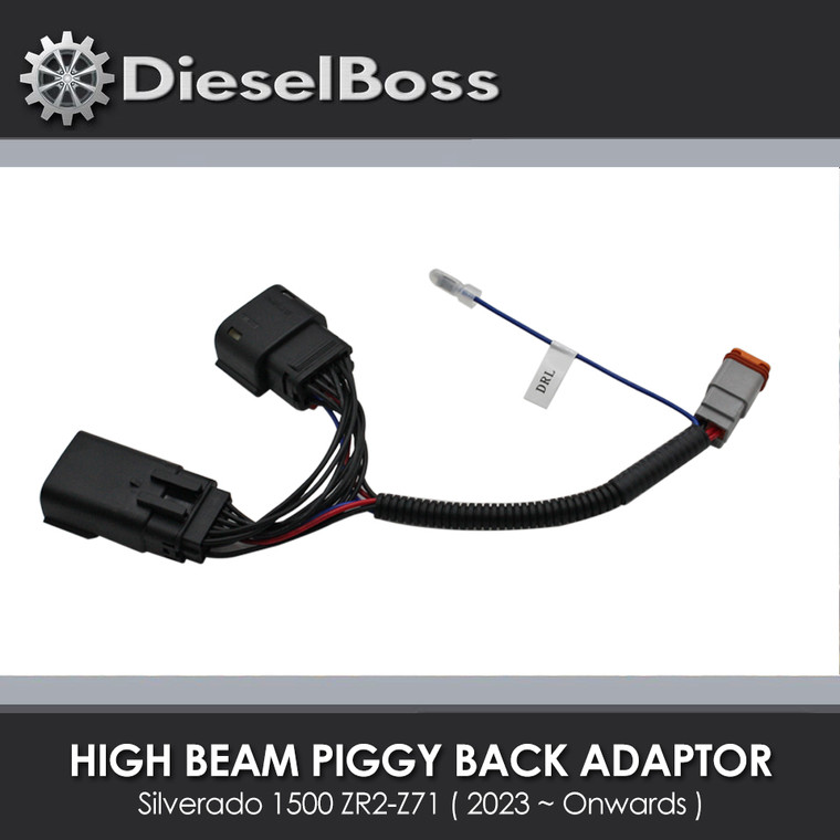 High Beam Piggy Back Adapter For Silverado 1500 ZR2-Z71 2023 ~ Onwards