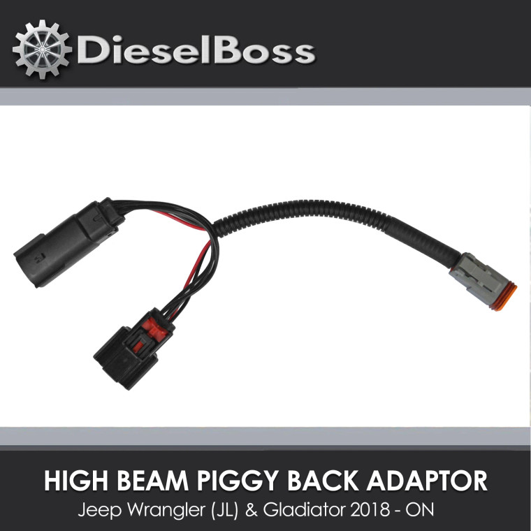 High Beam Piggy Back Adapter For Jeep Wrangler JL & Gladiator 2018 ~ Onwards