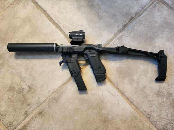 Recover Tactical 20/20N Folding Glock Chassis (Pistol Brace)