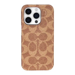 iPhone 15 Pro Coach Slim Wrap Signature C Case - Tan - 15-12454
