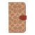 iPhone 15 Pro Coach Folio Signature C Case - Tan - 15-12447