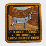 Red Rock Canyon NCA Burro Embroidered Patch