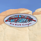 Red Rock Canyon NCA Feather Magnet
