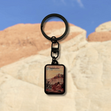 Red Rock Canyon NCA Retro Metal Keychain