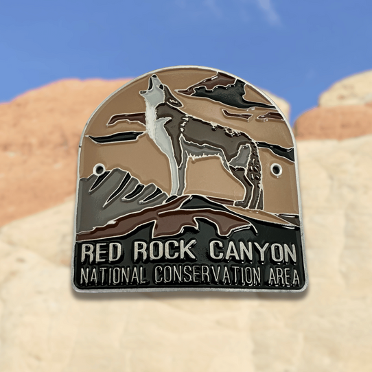 Red Rock Canyon NCA Coyote Hiking Stick Medallion