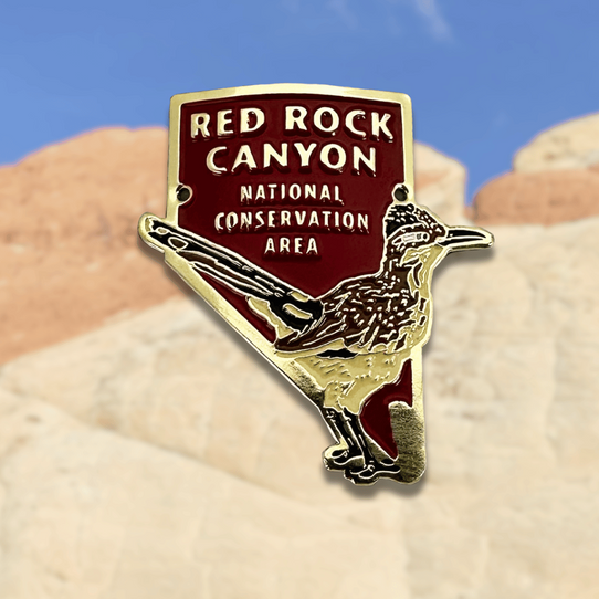 Red Rock Canyon NCA Roadrunner Hiking Stick Medallion