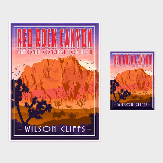 Red Rock Canyon NCA Wilson Cliffs Vintage Decal