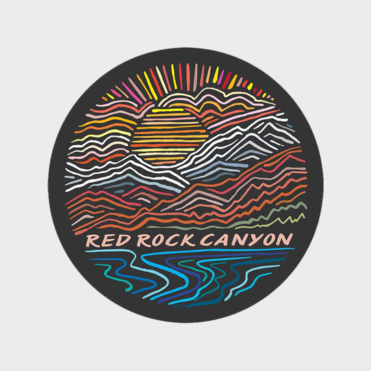 Red Rock Canyon NCA Squiggly Lines Magnet