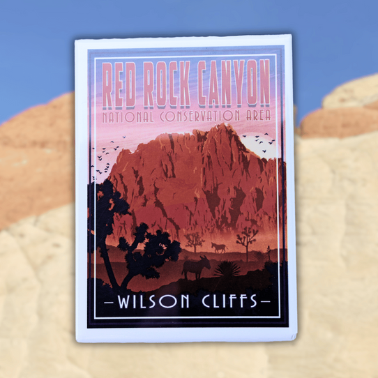 Red Rock Canyon NCA Wilson Cliffs Vintage Magnet