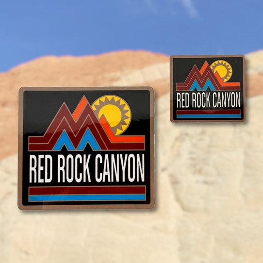 Red Rock Canyon NCA Sticker Cosmic Sun Southwest Mountain Decal