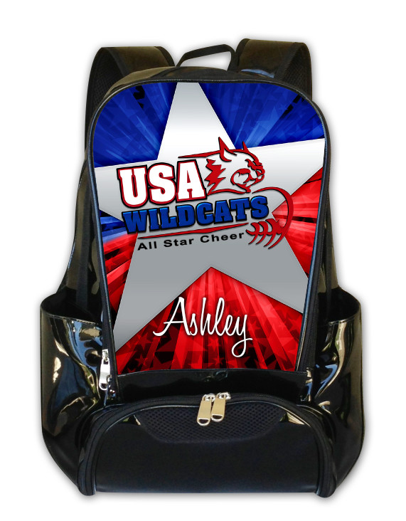 usa wildcats personalized backpack