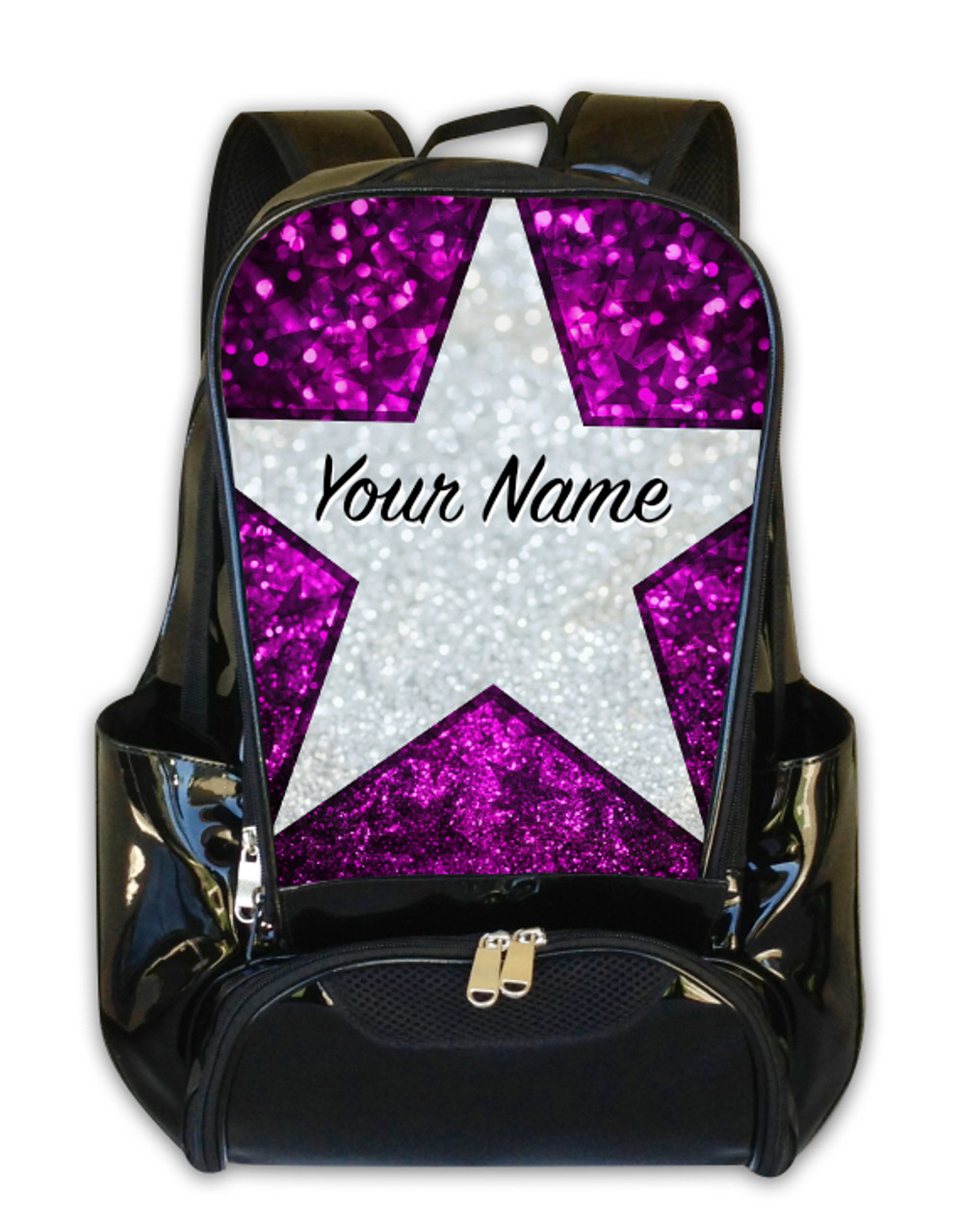 Cheer Luggage Custom Cheer Backpacks Glitter Stars