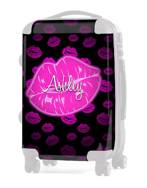 INSERT Kiss Pink Black 20" Luggage