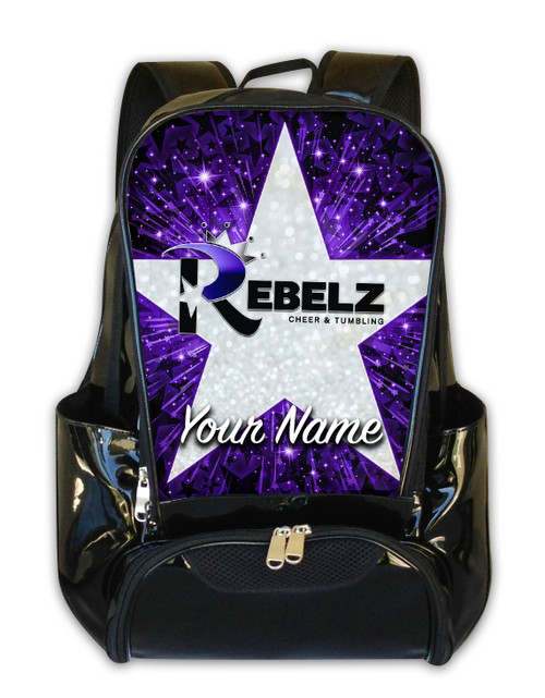 Rebelz Cheer and Tumbling Personalized Backpack