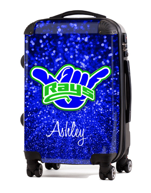 Stingrays Allstars-Blue Glitter 2  - 24" Check In Luggage