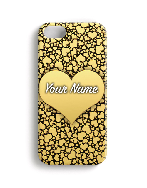 Gold Hearts Phone Case