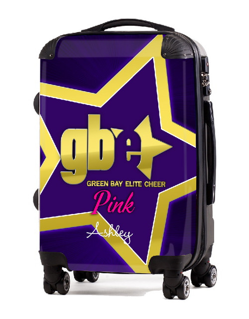 Green Bay Elite Cheer PINK 24" Check In Luggage