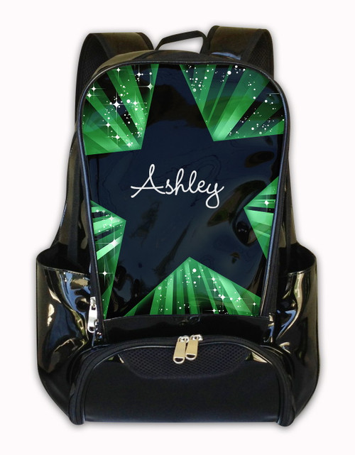 Green Blast Personalized Backpack