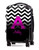 Black White Chevron Pink Initial 24" Carry-on Luggage