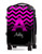 Pink Chevron Pink Initial 24" Carry-on Luggage