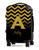 Gold Chevron Gold Initial 24" Carry-on Luggage