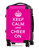 Keep Calm and Cheer On-PINK 20" Carry-on Luggage