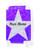 Pink Blue Glitter Stars - Graphic Insert for - 20" Carry-On Luggage