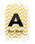 Gold Chevron - Graphic Insert for 24" Check-in Luggage