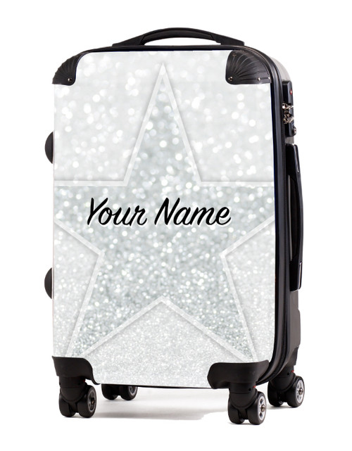 glitter carry on luggage