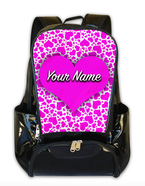 Custom Backpacks - Hearts Design 