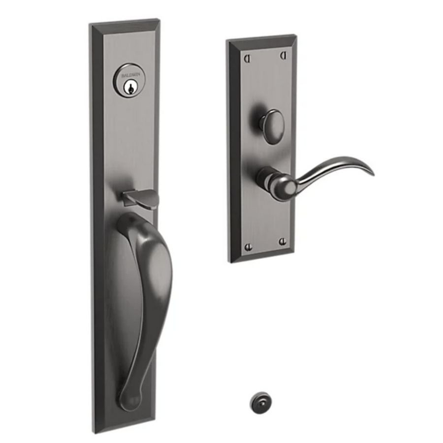 Baldwin Estate M504 Boulder Full Escutcheon Mortise Handleset