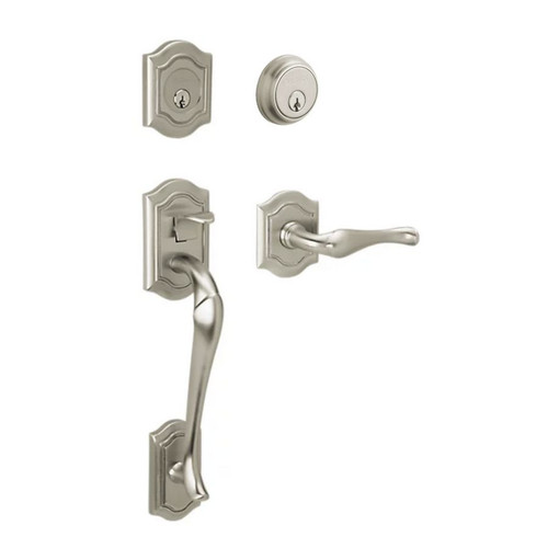 Baldwin Estate 85327 Bethpage Sectional Double Cylinder Entrance Set with Interior Lever